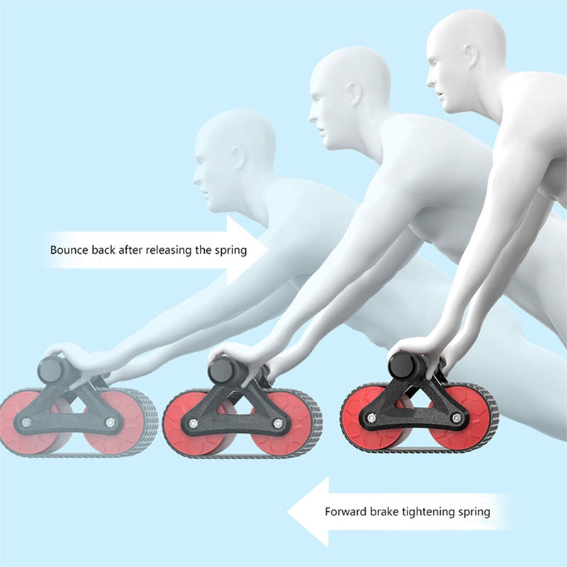 Double Wheel Abdominal Exerciser For Women & Men