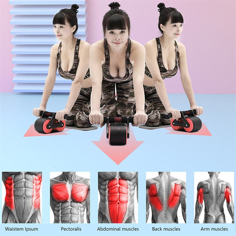 Double Wheel Abdominal Exerciser For Women & Men