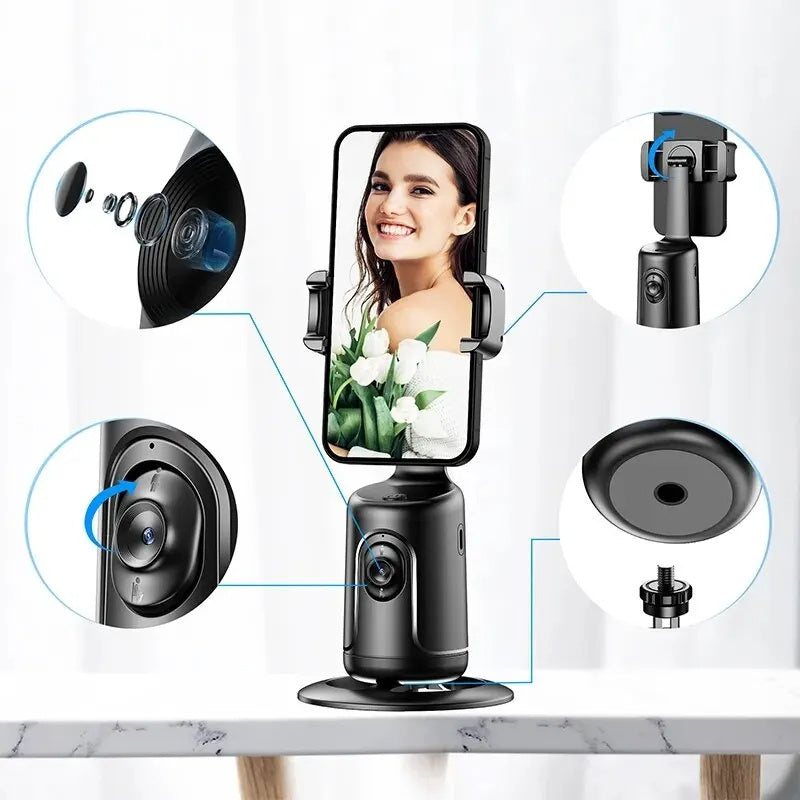 360° Auto Face Tracking Smart Phone Holder & Stabilizer Tripod