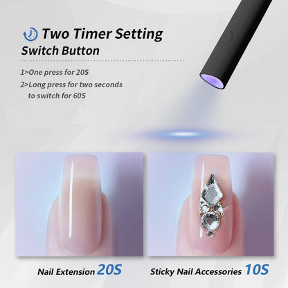 Mini UV LED Nail Lamp Handheld With Stand