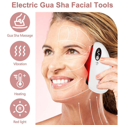 Electric Black Obsidian Guasha Massage Tool