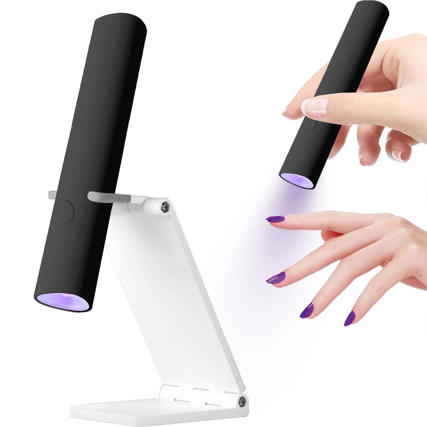 Mini UV LED Nail Lamp Handheld With Stand