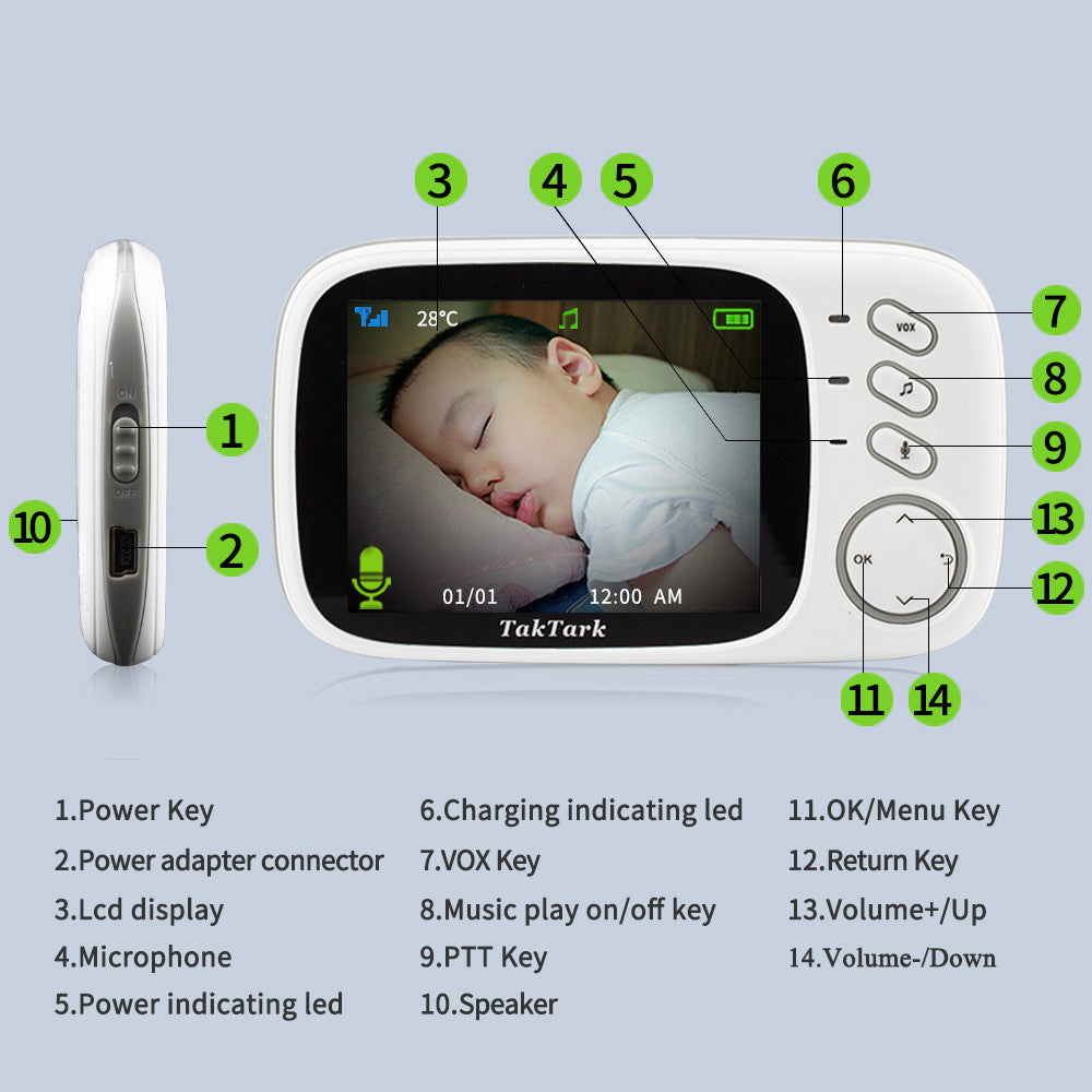 Small Portable Digital Baby Care Camera Device