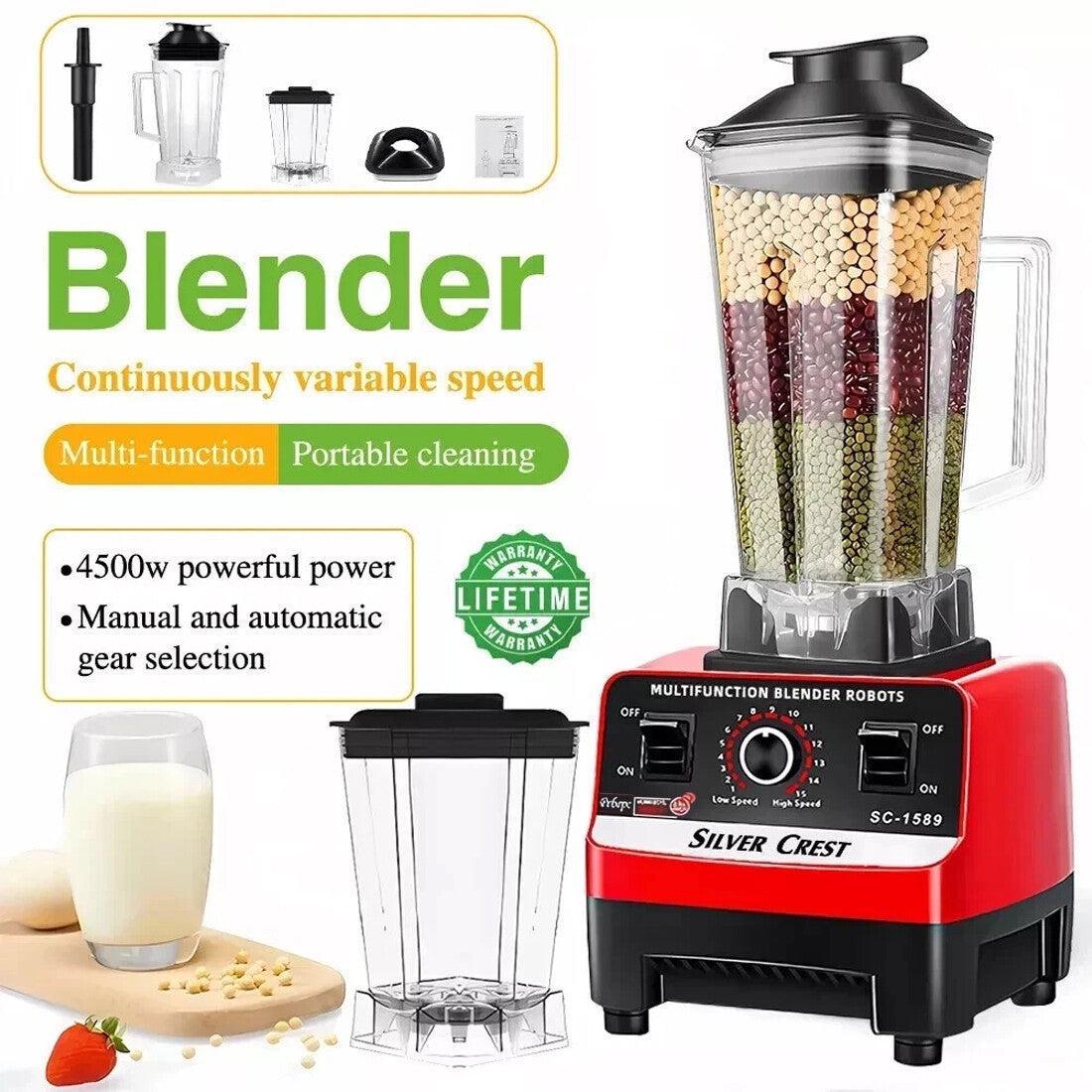 Multifunctional Blender & Food Processor