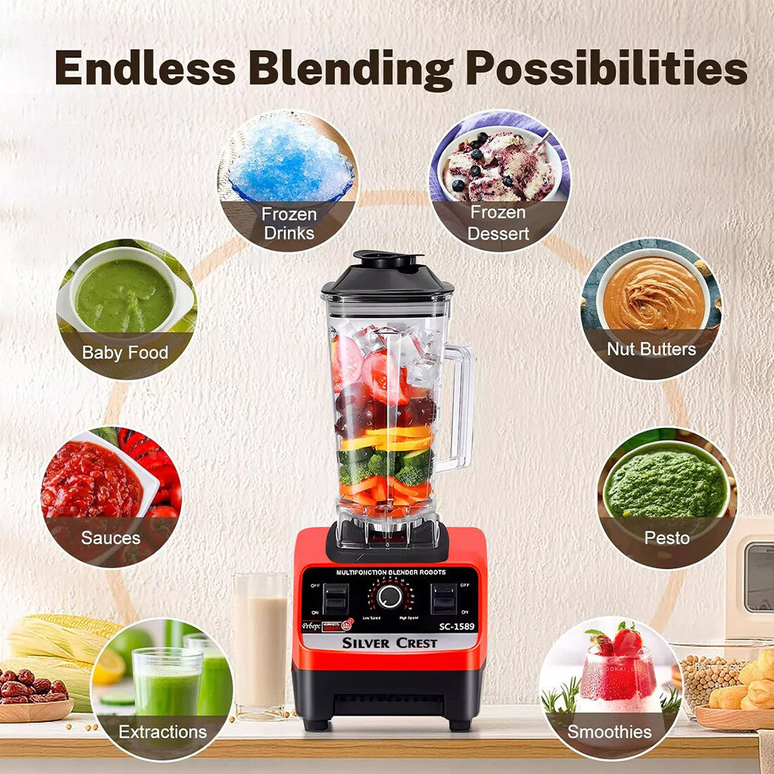 Multifunctional Blender & Food Processor